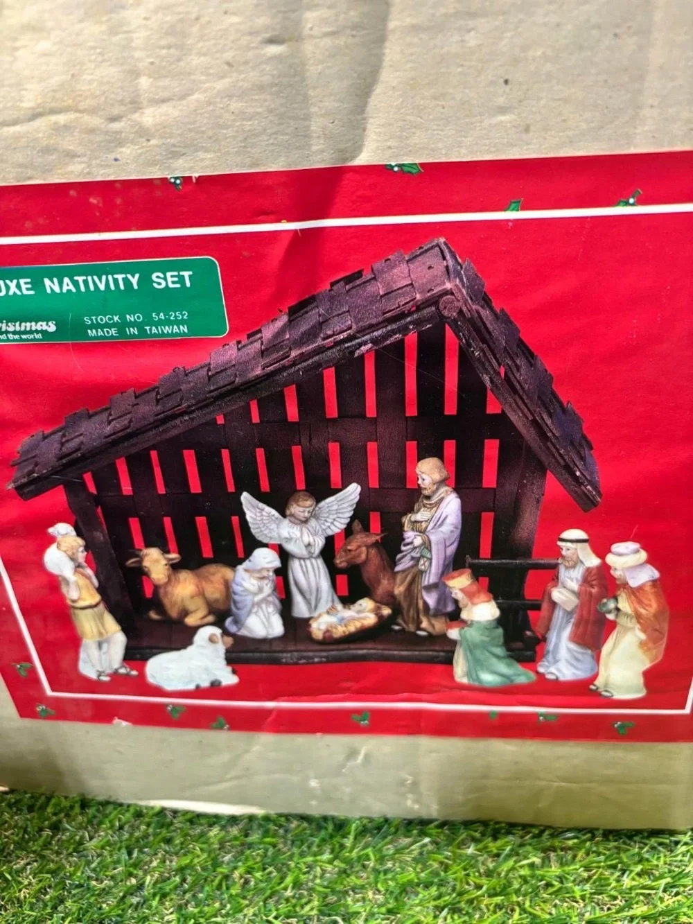 Christmas Around the World Deluxe Nativity Set with Wooden Creche